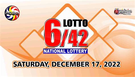 6/42 Lotto Result, Saturday, December 17, 2022 – Official PCSO .